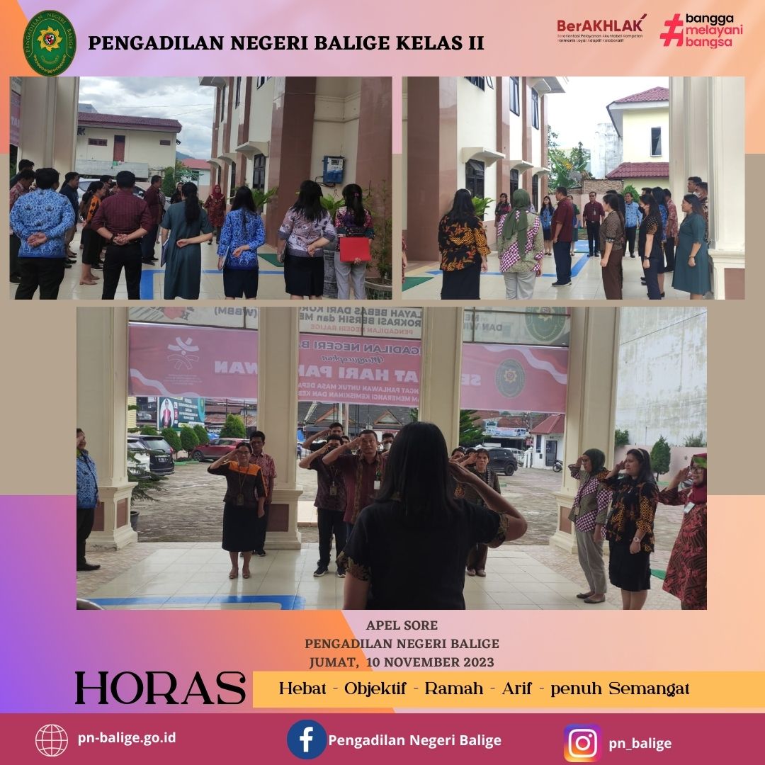 APEL SORE PN BALIGE PADA HARI JUMAT, 10 November 2023